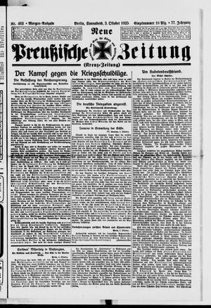 Neue preußische Zeitung vom 03.10.1925
