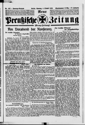 Neue preußische Zeitung vom 04.10.1925