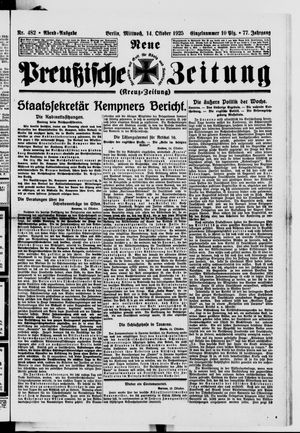 Neue preußische Zeitung vom 14.10.1925
