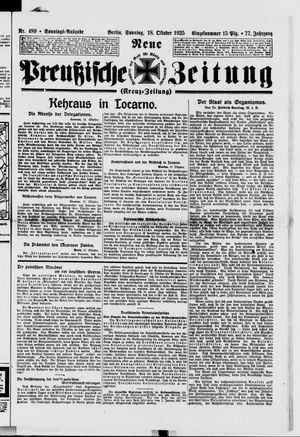 Neue preußische Zeitung vom 18.10.1925