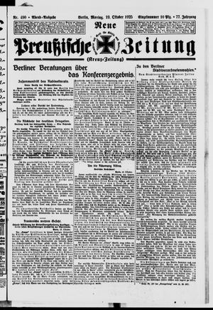 Neue preußische Zeitung vom 19.10.1925