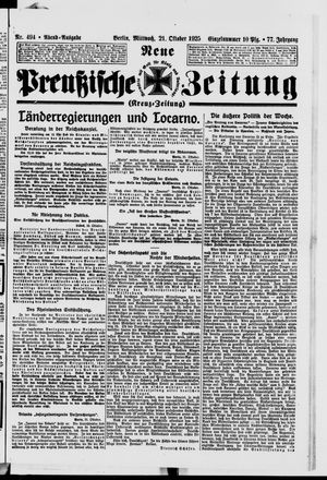 Neue preußische Zeitung vom 21.10.1925