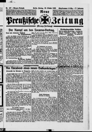 Neue preußische Zeitung vom 23.10.1925