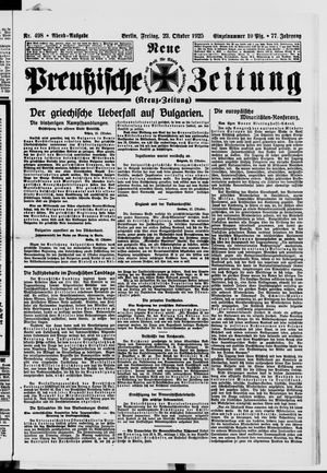 Neue preußische Zeitung vom 23.10.1925