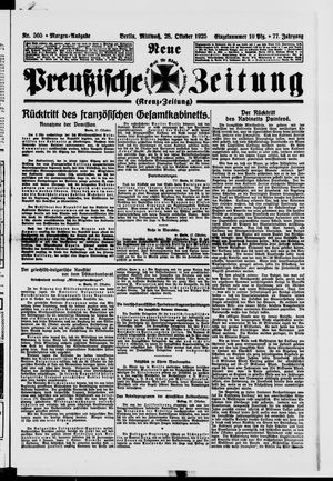 Neue preußische Zeitung vom 28.10.1925