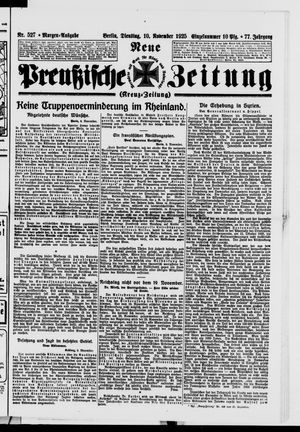 Neue preußische Zeitung vom 10.11.1925