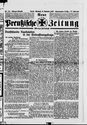 Neue preußische Zeitung vom 18.11.1925