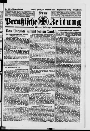 Neue preußische Zeitung vom 20.11.1925