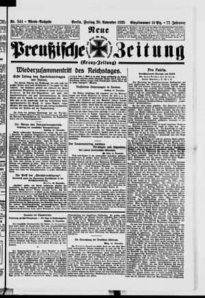 Neue preußische Zeitung vom 20.11.1925