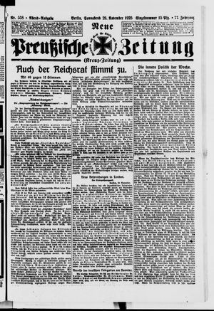 Neue preußische Zeitung vom 28.11.1925