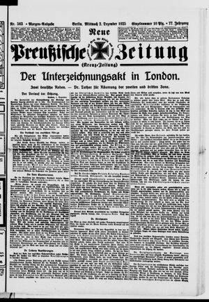 Neue preußische Zeitung vom 02.12.1925