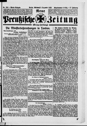 Neue preußische Zeitung vom 02.12.1925