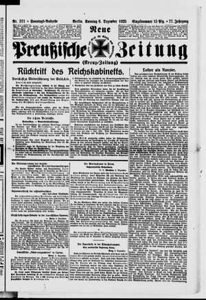 Neue preußische Zeitung vom 06.12.1925