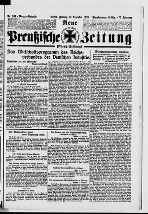 Neue preußische Zeitung vom 18.12.1925