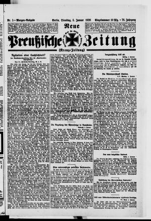 Neue preußische Zeitung vom 05.01.1926