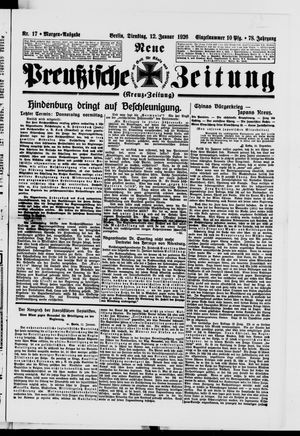 Neue preußische Zeitung vom 12.01.1926