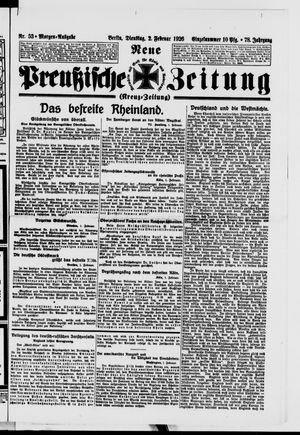 Neue preußische Zeitung vom 02.02.1926