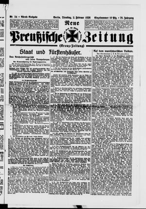 Neue preußische Zeitung vom 02.02.1926