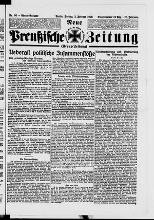 Neue preußische Zeitung vom 05.02.1926