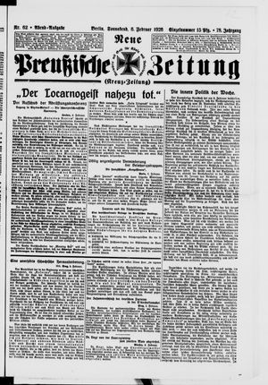 Neue preußische Zeitung on Feb 6, 1926