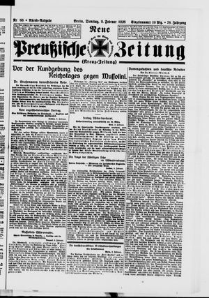 Neue preußische Zeitung vom 09.02.1926