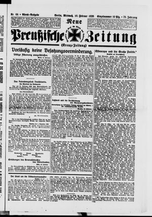 Neue preußische Zeitung vom 10.02.1926