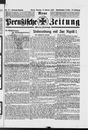 Neue preußische Zeitung vom 14.02.1926