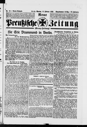 Neue preußische Zeitung vom 15.02.1926