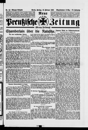 Neue preußische Zeitung vom 19.02.1926
