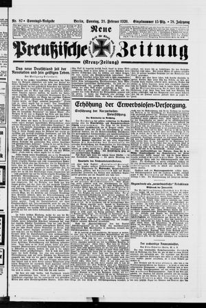 Neue preußische Zeitung vom 21.02.1926