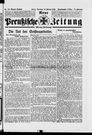 Neue preußische Zeitung on Feb 23, 1926