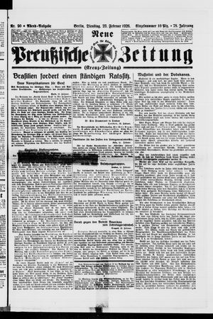 Neue preußische Zeitung on Feb 23, 1926
