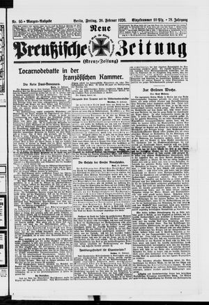Neue preußische Zeitung vom 26.02.1926