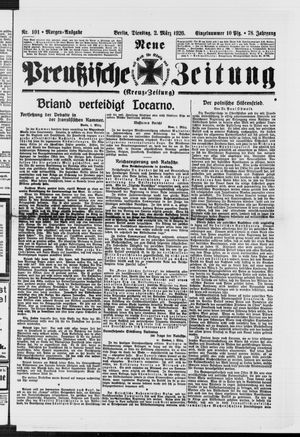 Neue preußische Zeitung vom 02.03.1926