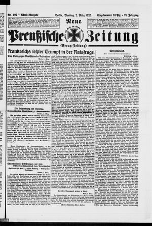 Neue preußische Zeitung vom 02.03.1926