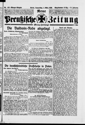 Neue preußische Zeitung vom 04.03.1926