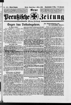 Neue preußische Zeitung vom 04.03.1926