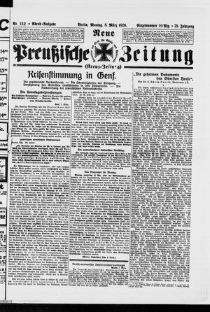 Neue preußische Zeitung vom 08.03.1926