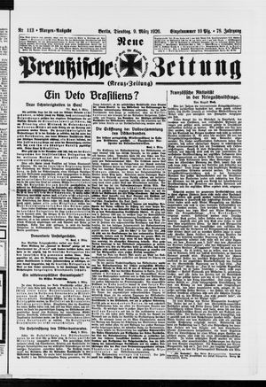 Neue preußische Zeitung vom 09.03.1926