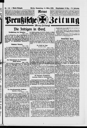 Neue preußische Zeitung vom 11.03.1926