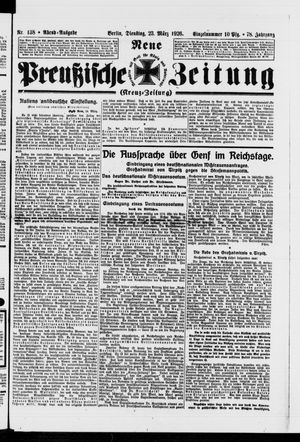 Neue preußische Zeitung vom 23.03.1926