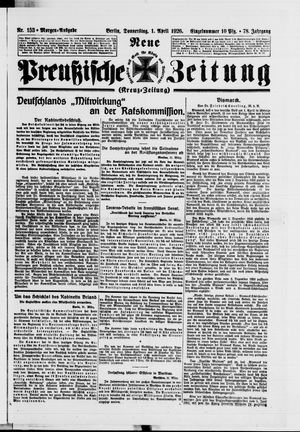 Neue preußische Zeitung vom 01.04.1926
