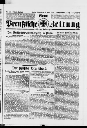 Neue preußische Zeitung on Apr 3, 1926