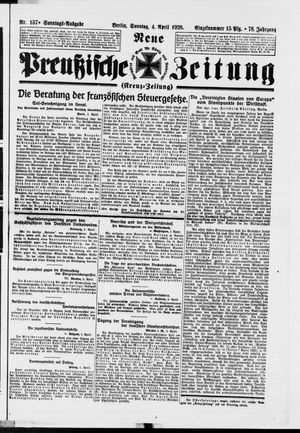 Neue preußische Zeitung vom 04.04.1926