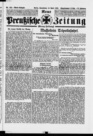 Neue preußische Zeitung vom 10.04.1926