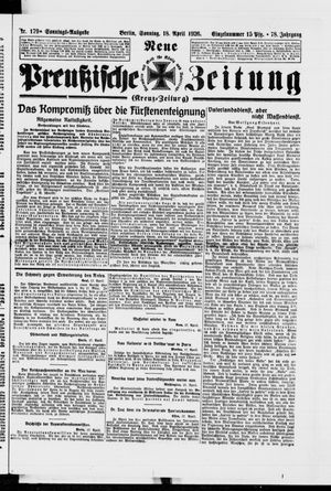 Neue preußische Zeitung vom 18.04.1926