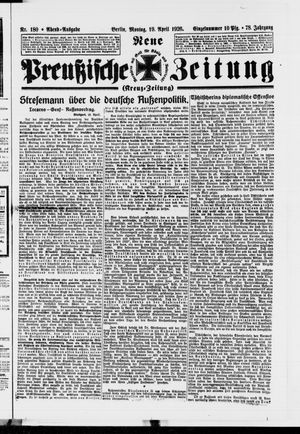 Neue preußische Zeitung vom 19.04.1926