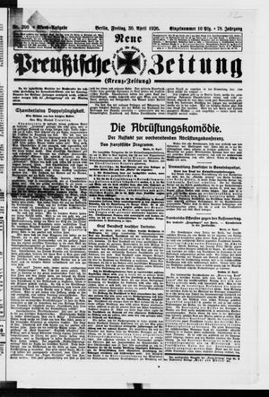 Neue preußische Zeitung vom 30.04.1926