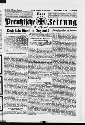 Neue preußische Zeitung vom 04.05.1926