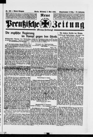 Neue preußische Zeitung vom 05.05.1926